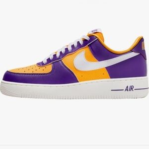 Nike Air Force 1 '07 Women's 8.5, purple Vikings, LSU - NIB